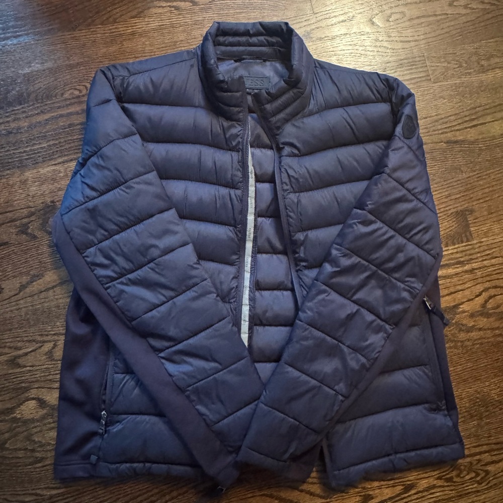Guess Navy Puffer Jacket